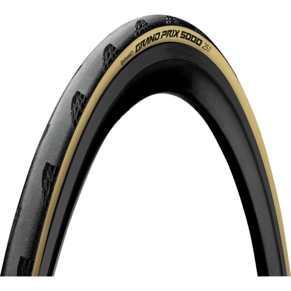 Continental 25-622 Grand Prix 5000 700x25C fekete/krém országúti kerékpáros külső gumi