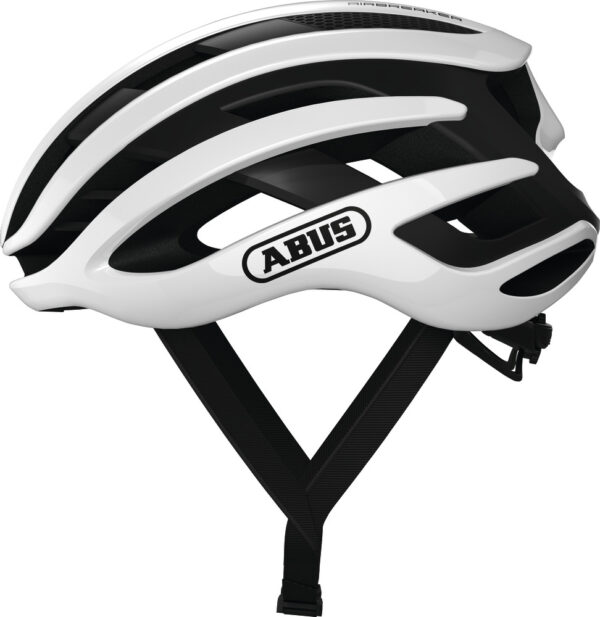 ABUS AirBreaker, In-Mold, polar white shiny fehér kerékpáros sisak