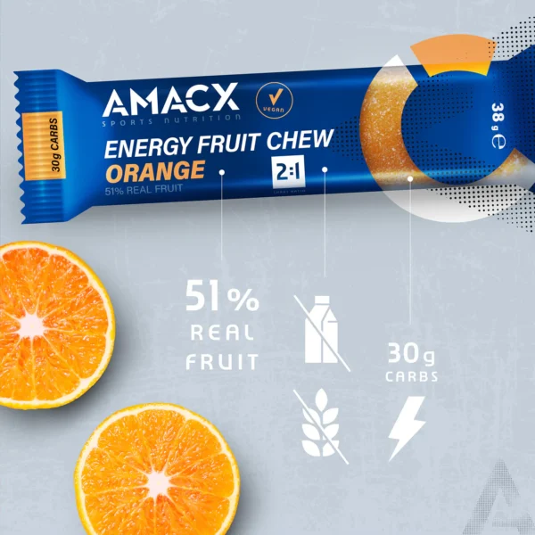 Amacx Energy Fruit Chew Orange - Image 2