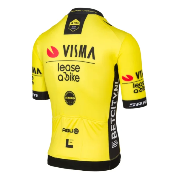 AGU Visma I Lease a Bike Premium Replica Jersey SS Lease a Bike Men 2024 kerékpáros mez - Image 2