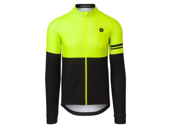 AGU LS Jersey Duo Fluo neonsárga kerékpáros férfi mez