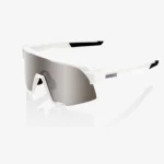 100% S3 Matte White HiPER Silver Mirror Lens napszemüveg