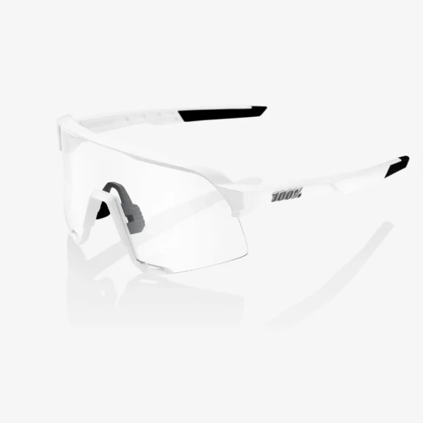 100% S3 Matte White HiPER Silver Mirror Lens napszemüveg - Image 4