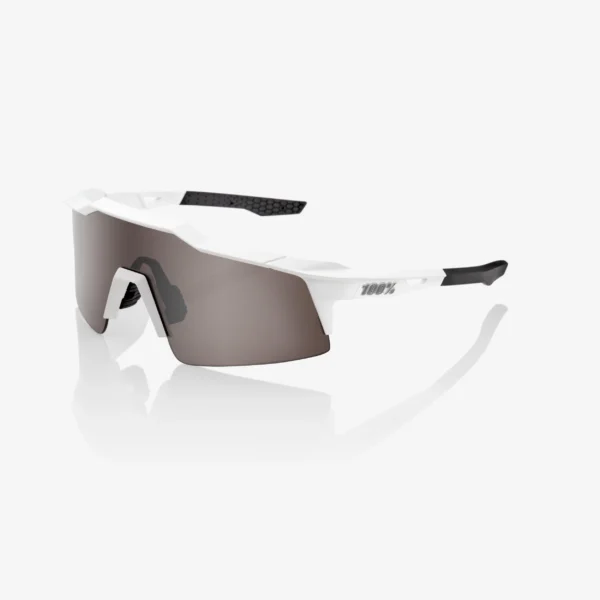 100% SPEEDCRAFT SL Matte White HiPER Silver Mirror Lens napszemüveg