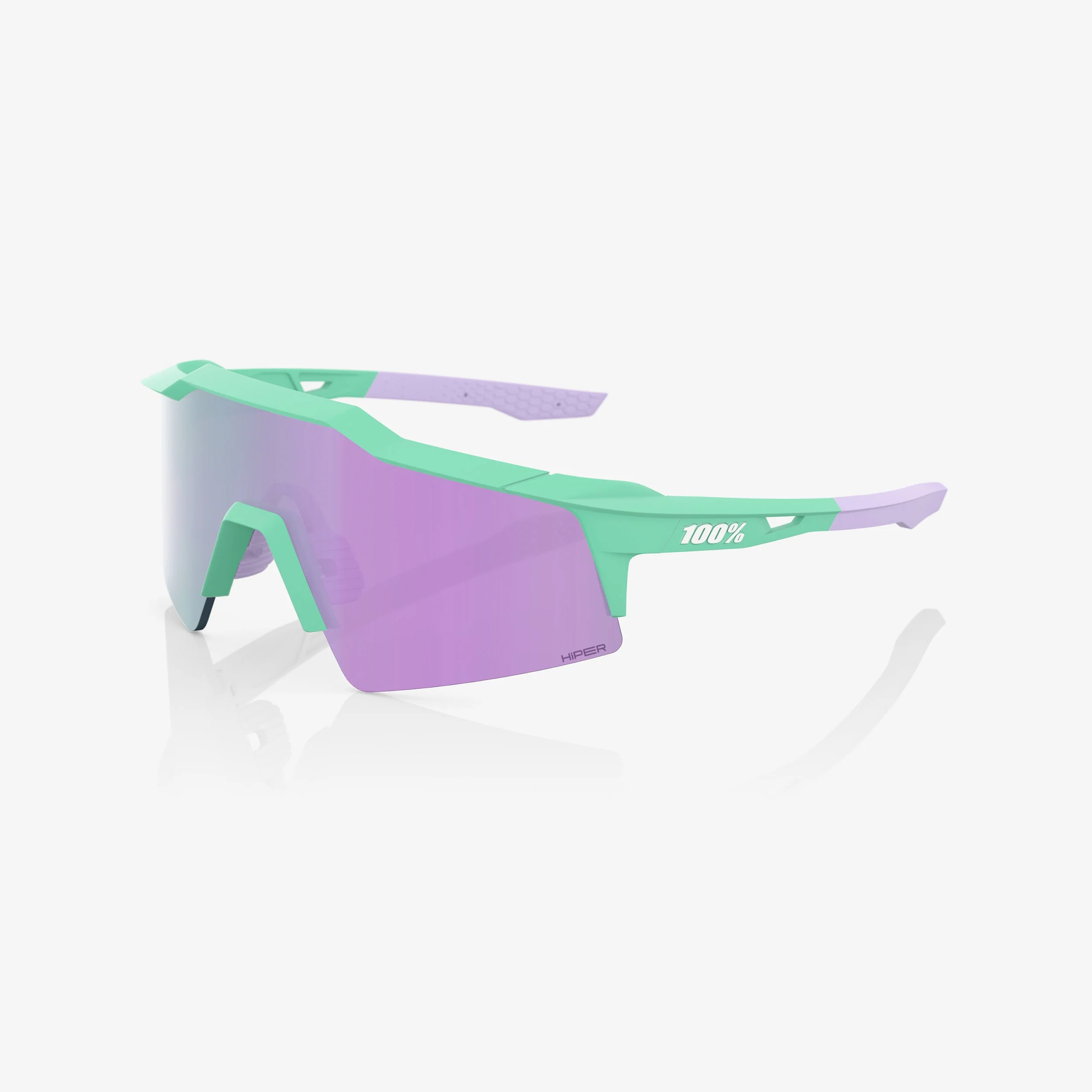 100% SPEEDCRAFT SL Soft Tact Mint HiPER Lavender Mirror Lens napszemüveg
