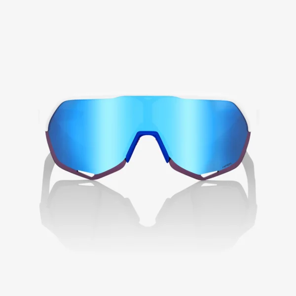 100% S2 Total Energies Team Matte White/Metallic Blue HiPER Mirror Lens napszemüveg - Image 2