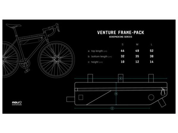 AGU AGU Tube Frame-Pack Venture Large Black fekete kerékpár táska - Image 6