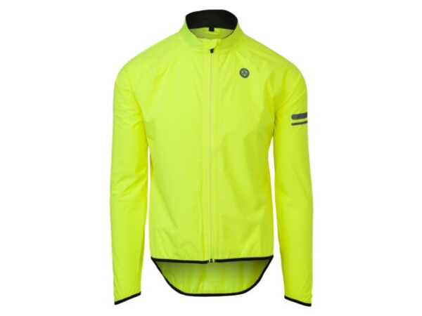 AGU Rain Jacket Essential Men Hi-vis neonsárga férfi kerékpáros dzseki