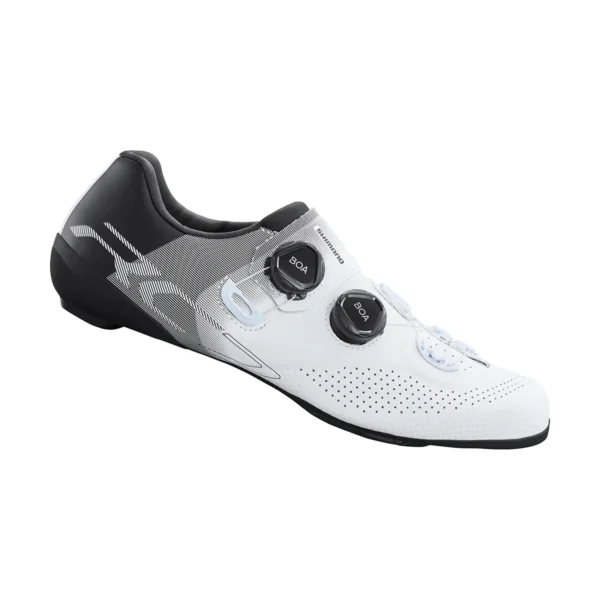 SHIMANO RC702 fehér Férfi országúti kerékpáros cipő - Széles