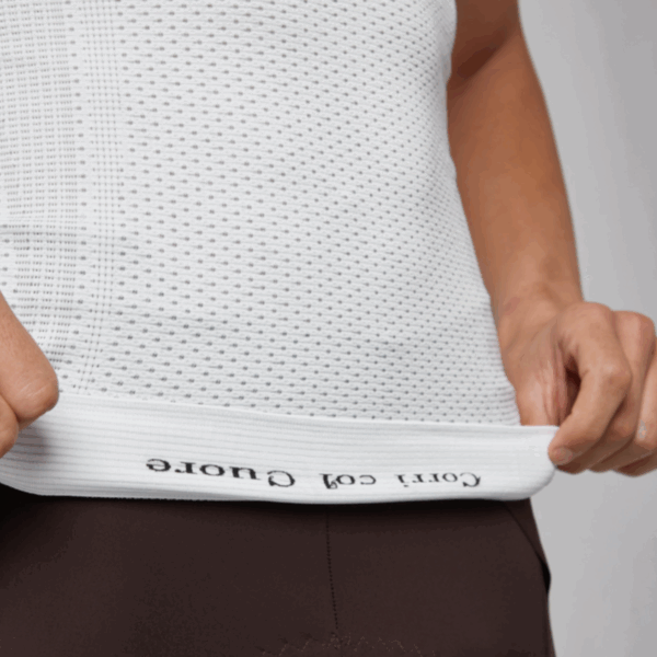 Pissei Maglia Intima Carbon MC fehér kerékpáros Aláöltözet - Image 7