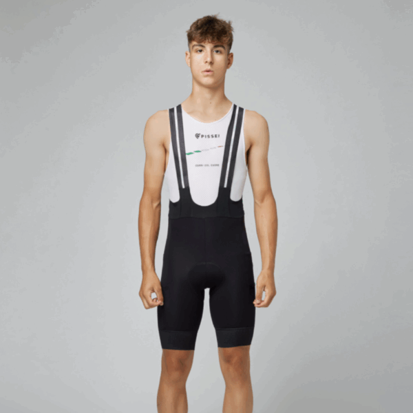Pissei Cargo Bibshorts Nero fekete kerékpáros rövidnadrág - Image 2