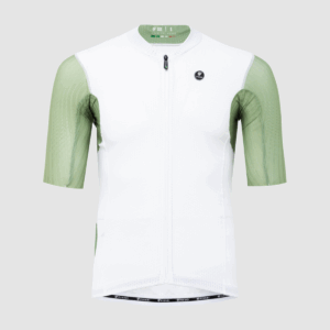 Pissei Sanremo Jersey zöld fehér kerékpáros mez