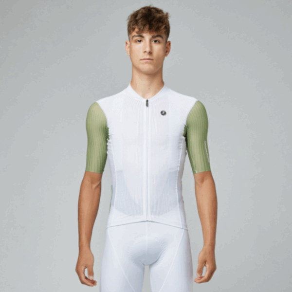 Pissei Sanremo Jersey zöld fehér kerékpáros mez - Image 3