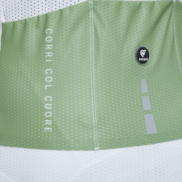 Pissei Sanremo Jersey zöld fehér kerékpáros mez - Image 5