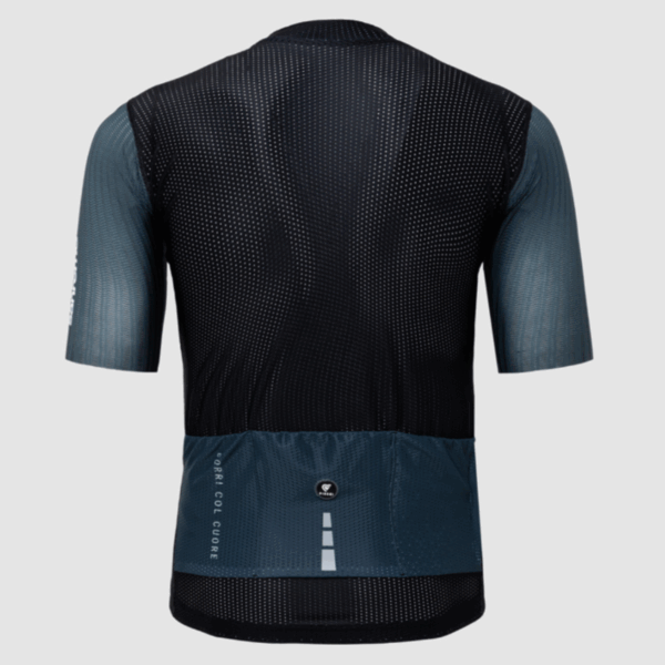 Pissei Sanremo Jersey Nero/Antracite fekete szürke kerékpáros mez - Image 3