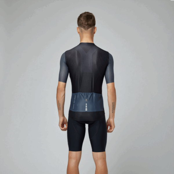 Pissei Sanremo Jersey Nero/Antracite fekete szürke kerékpáros mez - Image 4