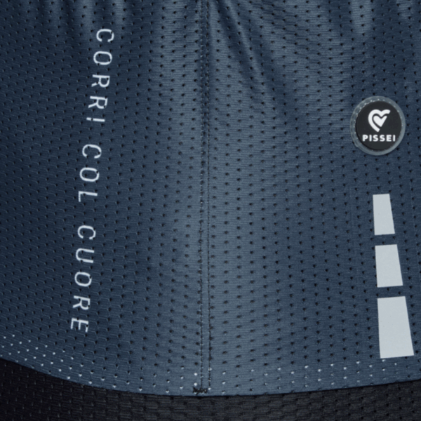 Pissei Sanremo Jersey Nero/Antracite fekete szürke kerékpáros mez - Image 6