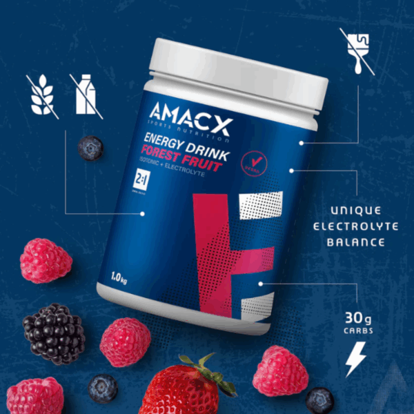 Amacx - Energy Drink - Forest Fruit - erdei gyümölcsös italpor 1kg - Image 4