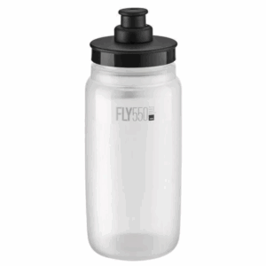 ELITE Fly Tex 550ml Átlátszó kulacs fekete tetővel 54g