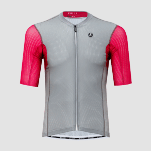 Pissei Sanremo Jersey szürke piros kerékpáros mez