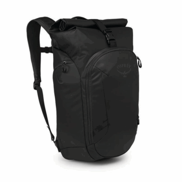 Osprey Hátizsák Transporter Roll Top Raven Black fekete hátizsák