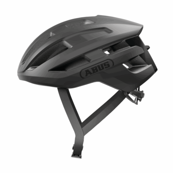 ABUS  Powerdome, In-Mold, velvet black fekete kerékpáros sisak