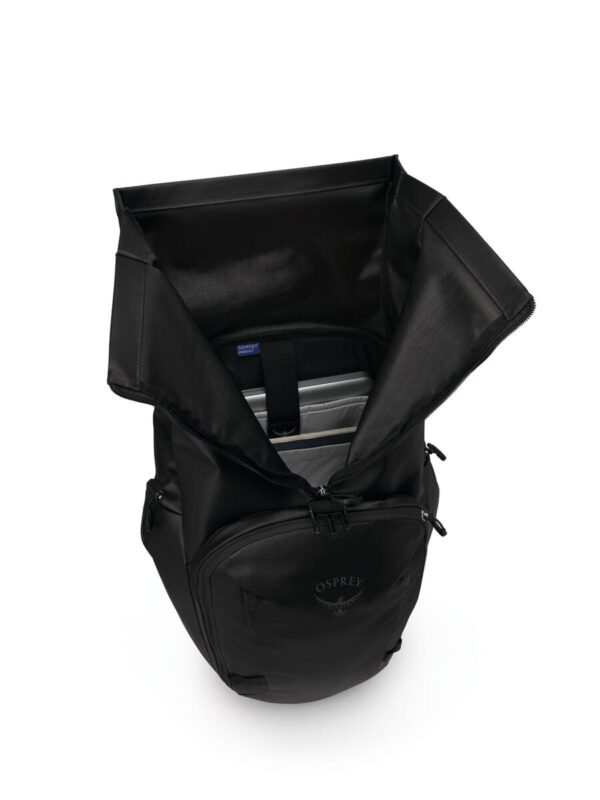Osprey Hátizsák Transporter Roll Top Raven Black fekete hátizsák - Image 3