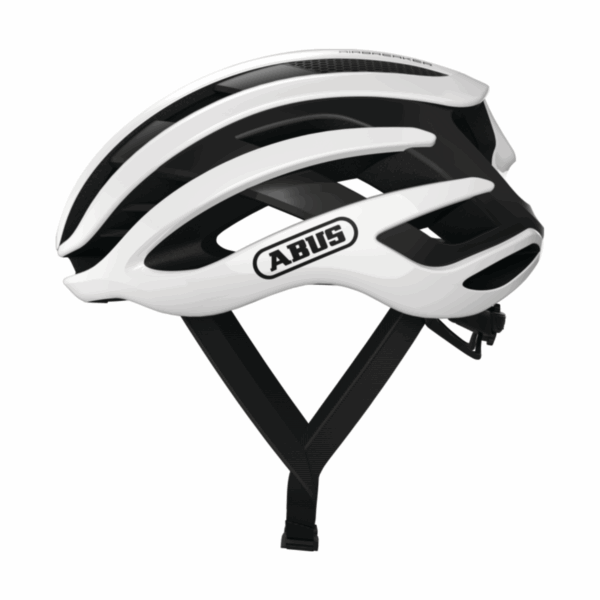 ABUS AirBreaker, In-Mold, polar white shiny fehér kerékpáros sport sisak