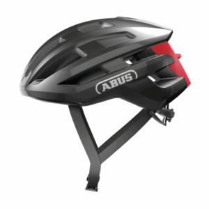 ABUS  Powerdome, In-Mold titan fekete piros kerékpáros sisak