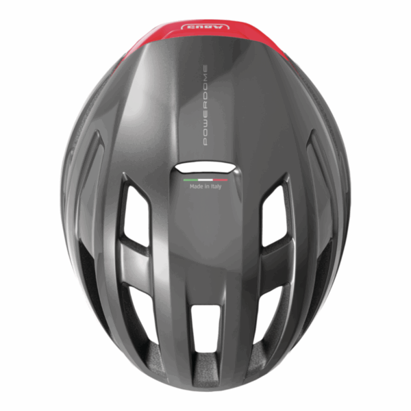 ABUS  Powerdome, In-Mold titan fekete piros kerékpáros sisak - Image 2
