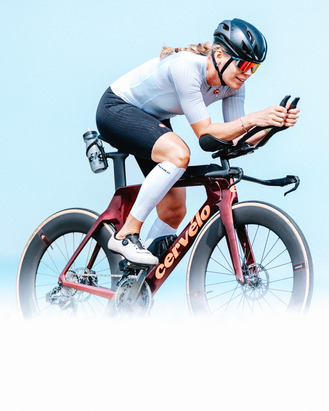 Cervélo P5 2025 Red Hot meggypiros időfutam kerékpár - Image 2