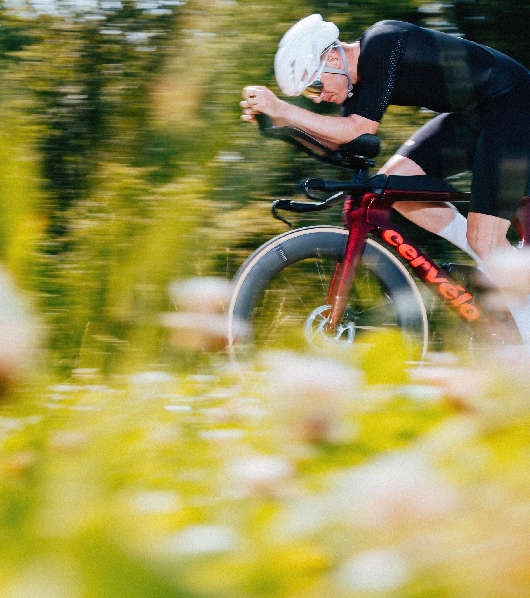 Cervélo P5 2025 Red Hot meggypiros időfutam kerékpár - Image 3