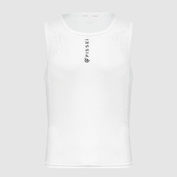 Pissei Sleeveless Baselayer Attaque fehér kerékpáros aláöltözet