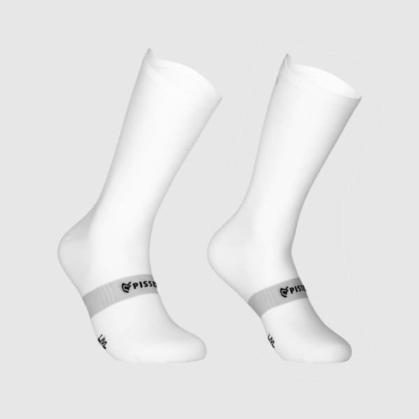 Pissei Prime Socks fehér kerékpáros zokni