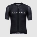 Pissei Sanremo Jersey Maglia Manica San Remo fekete kerékpáros mez