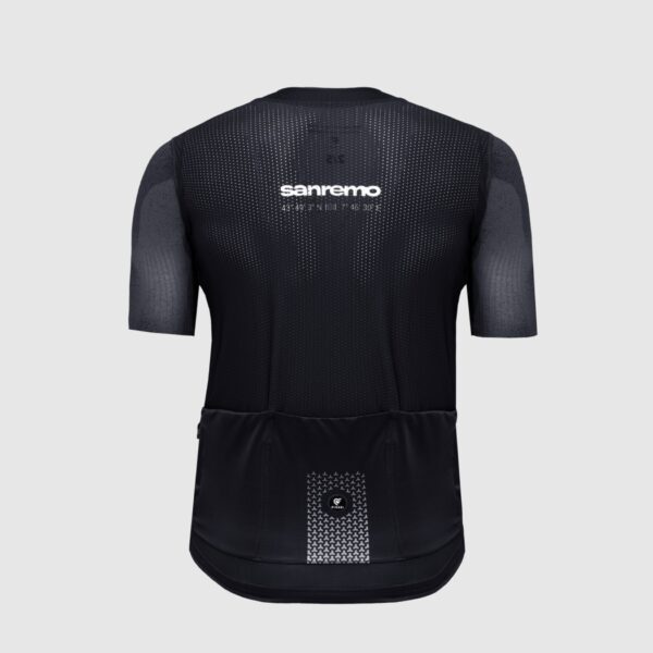 Pissei Sanremo Jersey Maglia Manica San Remo fekete kerékpáros mez - Image 2