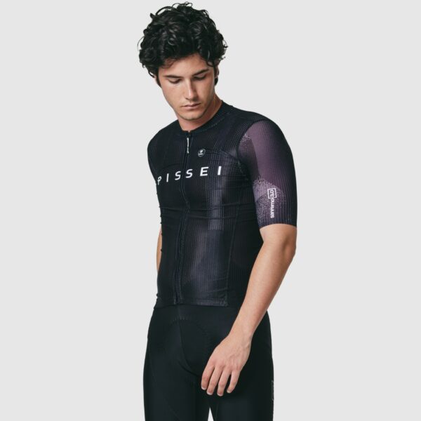 Pissei Sanremo Jersey Maglia Manica San Remo fekete kerékpáros mez - Image 3