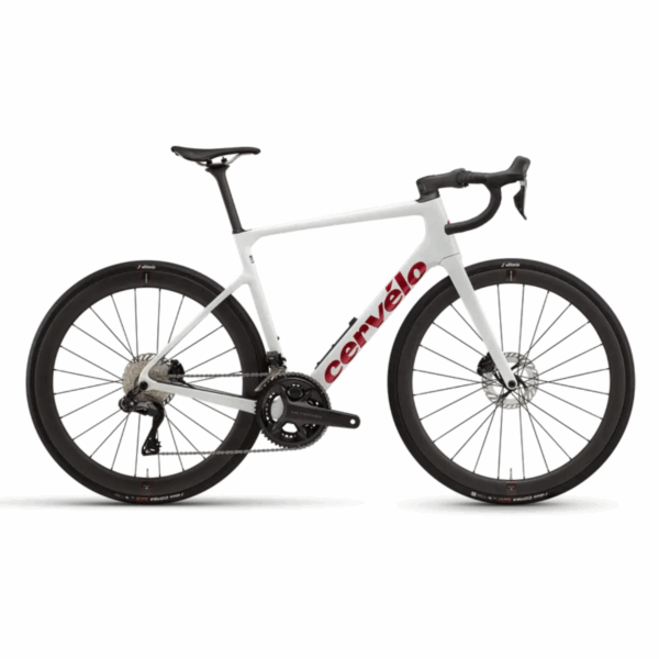 Cervélo Caledonia-5 2025 Vanilla/Cherry országúti kerékpár