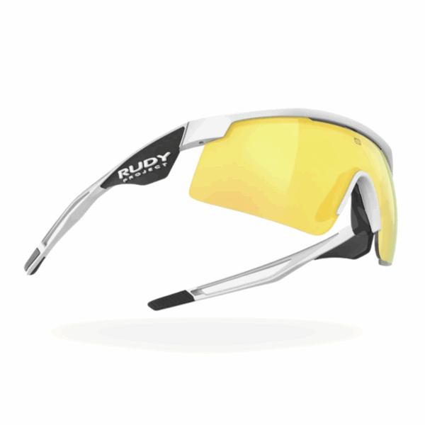 Rudy Project Turbolence Racing Bahrain White/Multilaser Yellow LIMITED EDITION 2025 - Image 3