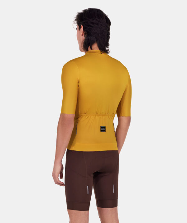 Santini RTR Okkersárga unisex kerékpáros mez - Image 3