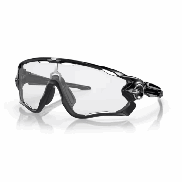 Oakley Jawbreaker Polished Black Clear/Black Photocromatic kerékpáros szemüveg