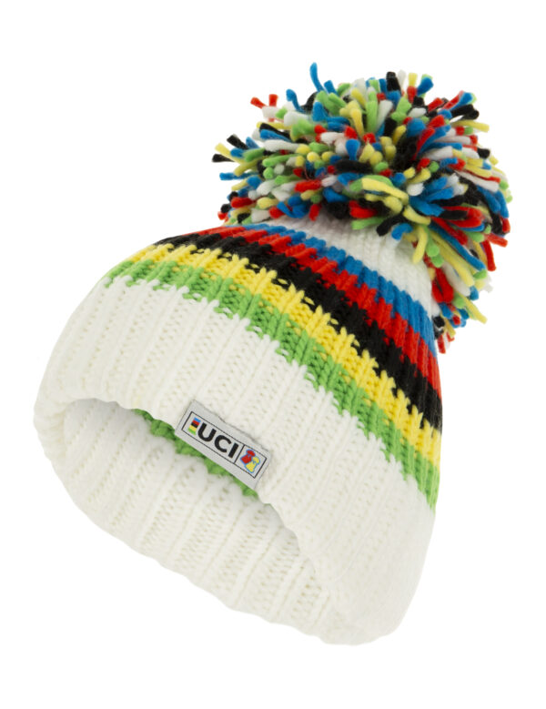 Santini Bojtos Rainbow Stripes téli sapka - Image 2