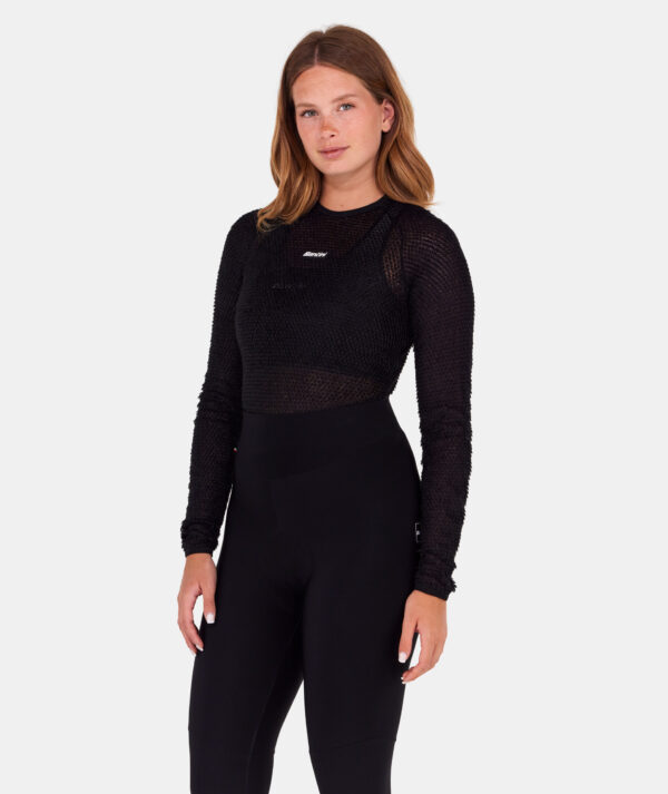 Santini Alpha Baselayer fekete kerékpáros aláöltöző - Image 4