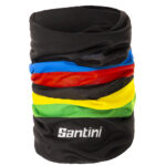 Santini World Champion fekete kerékpáros nyakmelegítő