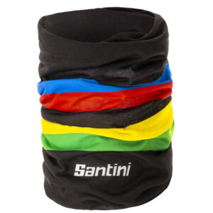 Santini World Champion fekete kerékpáros nyakmelegítő