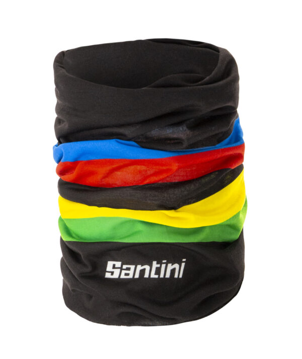 Santini World Champion fekete kerékpáros nyakmelegítő
