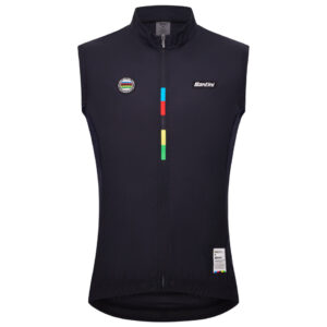 Santini Mondo Uci World Championship fekete kerékpáros mellény