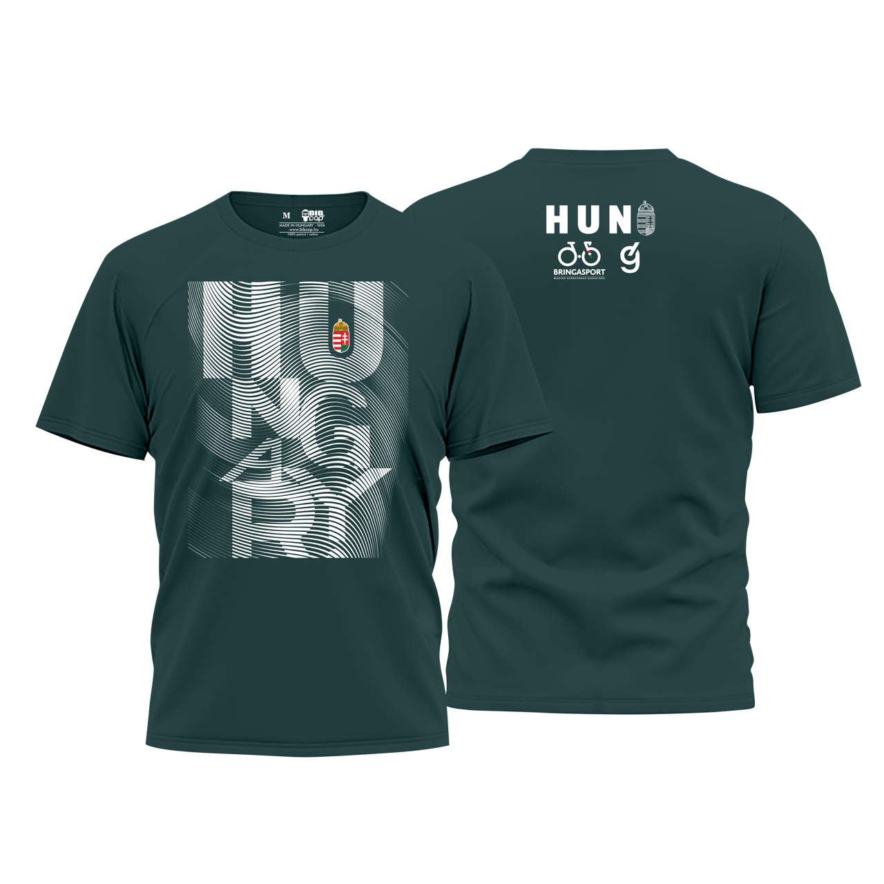 Grinta - Magyar kerékpár válogatott Merchandise zöld unisex póló - Image 2