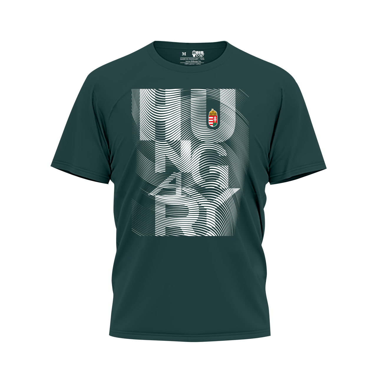 Grinta - Magyar kerékpár válogatott Merchandise zöld unisex póló - Image 3