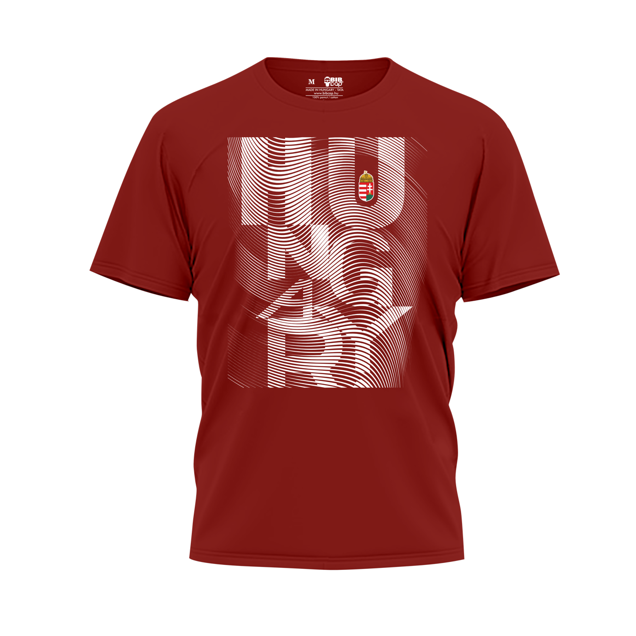 Grinta - Magyar kerékpár válogatott Merchandise piros unisex póló - Image 3